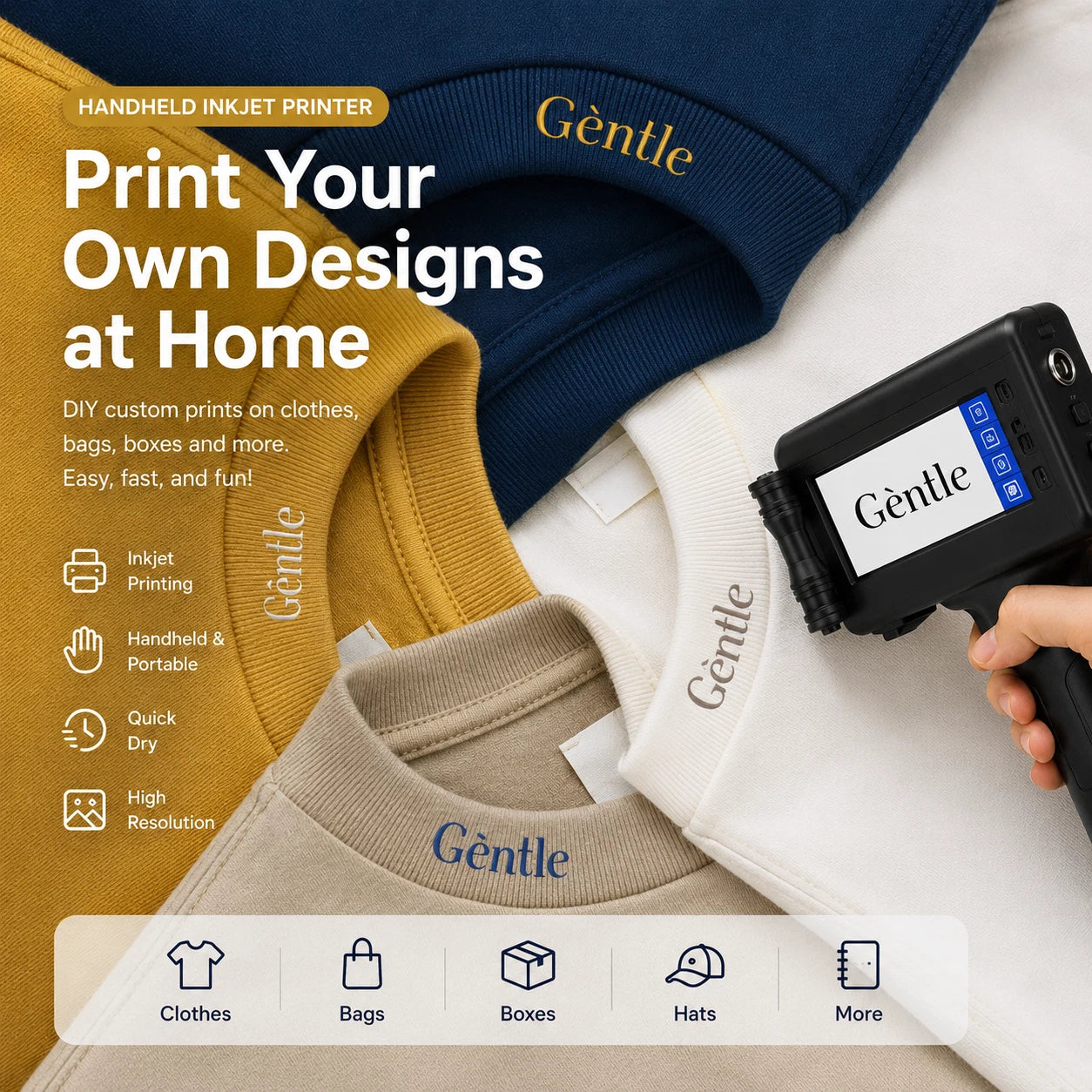 ELEVATED™ JetMark Pro-Handheld Inkjet Printer